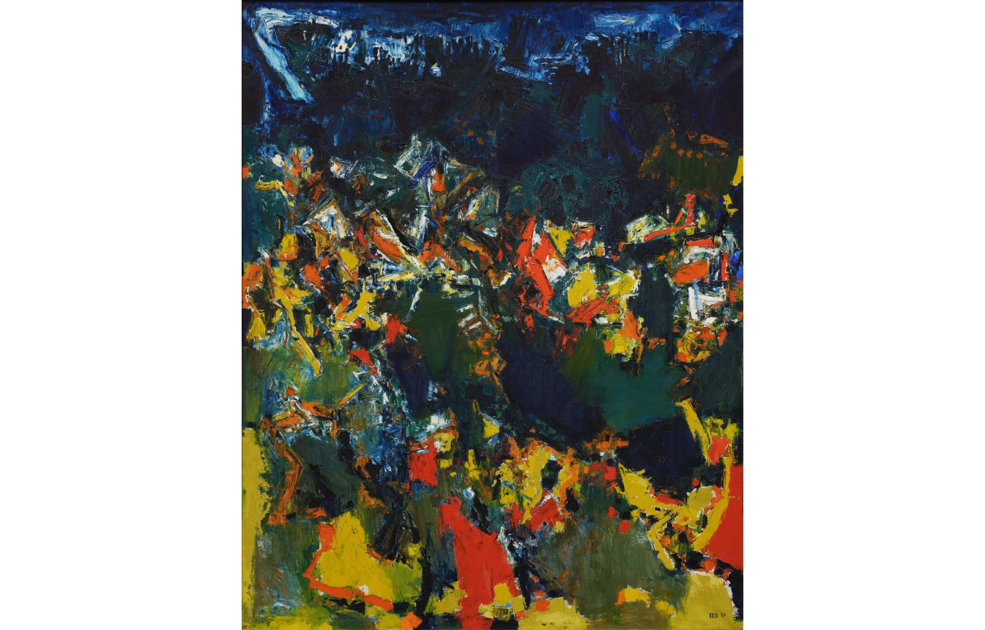 S.H. Raza’s painting Kallisté (1959) sold for $5.6 million on an estimate of $2 million to $3 million.