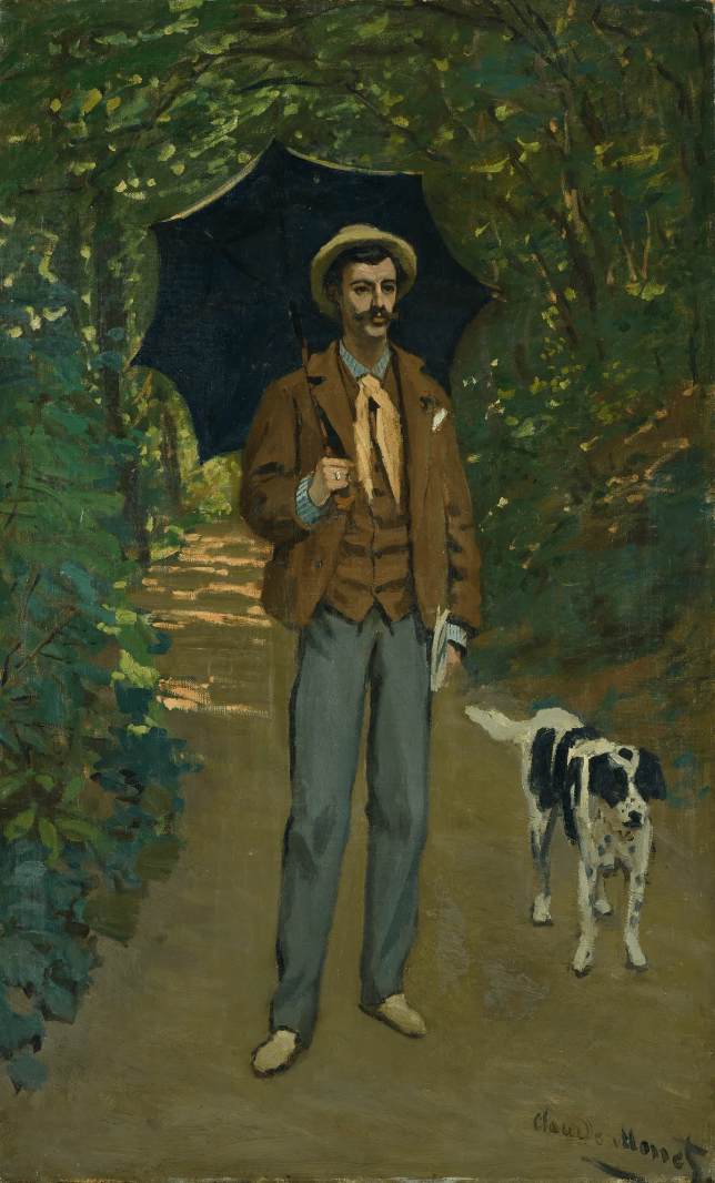 Claude Monet: L’Homme à l’ombrelle, 1865/67.